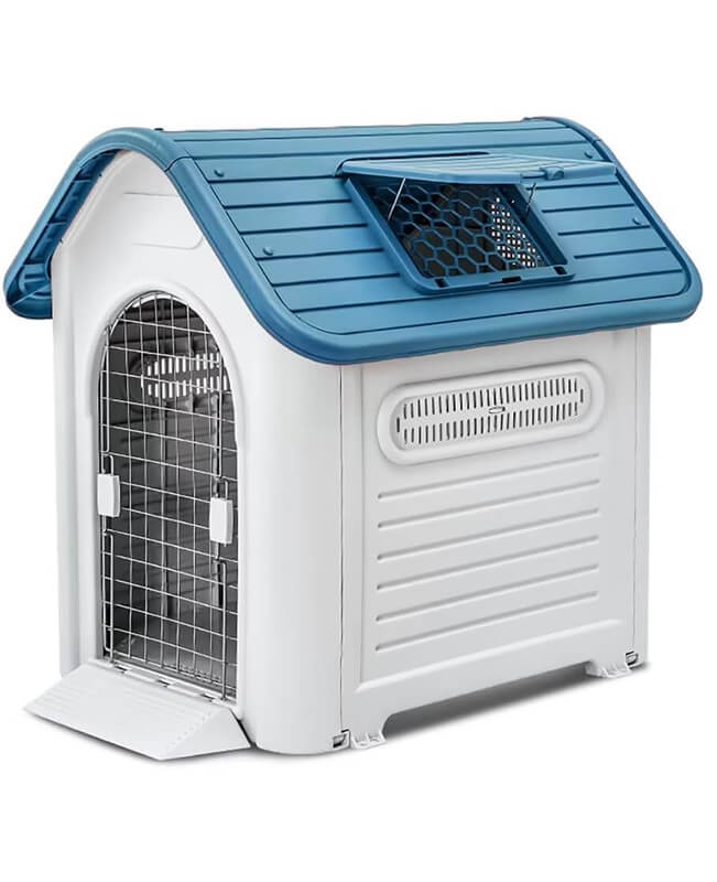 犬小屋 ドア付き ペットハウスペットケージプラスチック製 犬室内犬室外XL湿気対策に足高タイプ